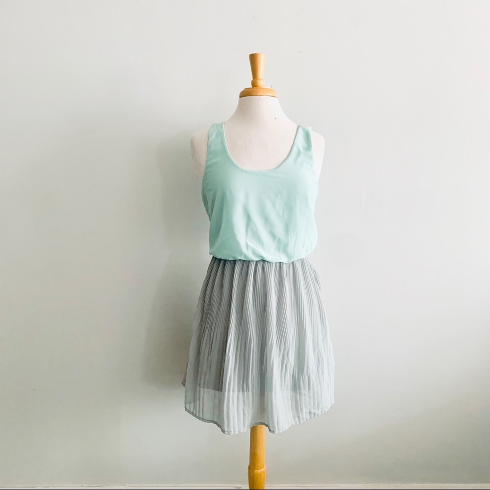 UO Pins & Needles Turquoise Sleeveless Dress Sz L